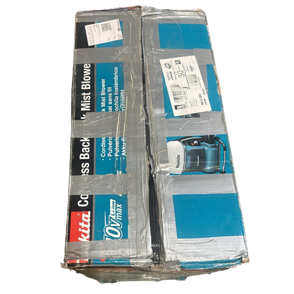 Makita PM001GL202 40V XGT Brushless Backpack Mist Blower With 2 x 8.0Ah Batteries and Charger Item Condition Seller Refurbished