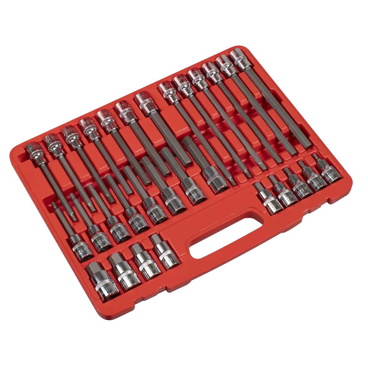 Sealey AK2196 Hex Socket Bit Set 30pc