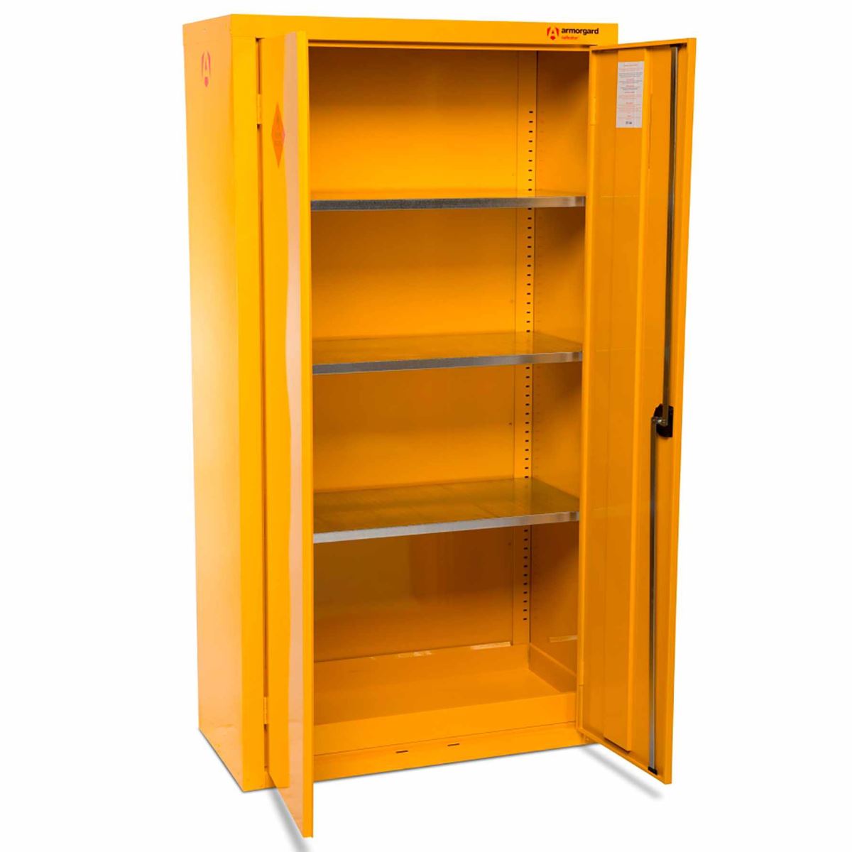Armorgard HFC7 Safestor Hazardous Floor Cupboard 900mm x 480mm x 1800mm Safe Storage of Materials