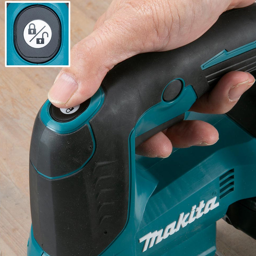 Makita DJV184Z 18V Brushless Top Handle Jigsaw With 1 x 5.0Ah Battery, Charger & Bag