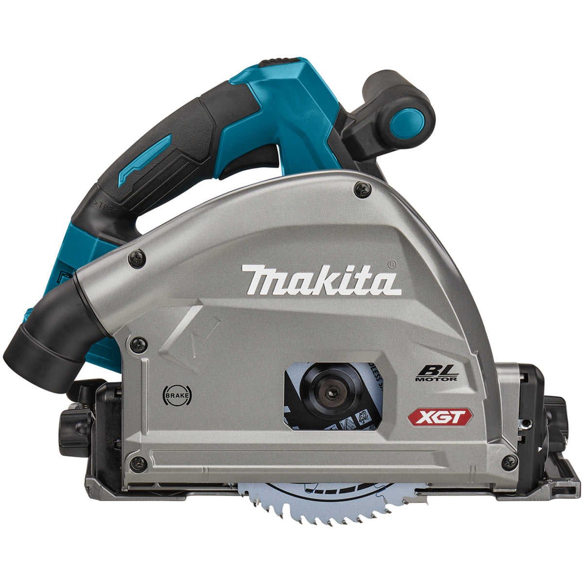 Makita SP001GZ03KIT5 40V Brushless Plunge Saw with 2 x Guide Rail, Connector, Clamp Set & 1 x 4.0Ah Battery Charger