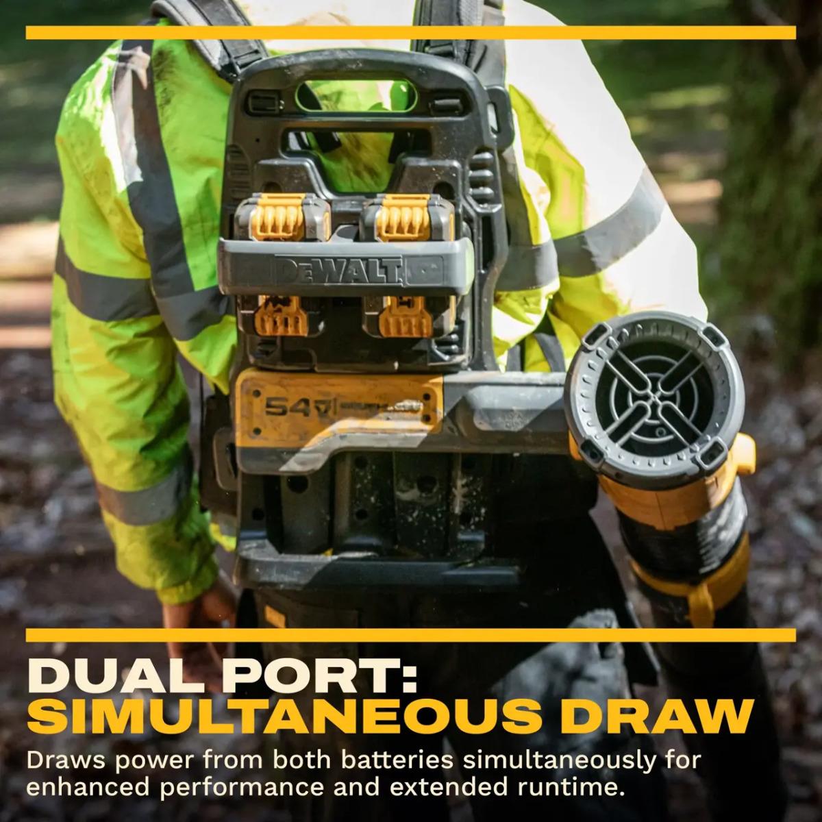 Dewalt DCMBBL800N-XJ Twin 54V FLEXVOLT Brushless Backpack Blower Body Only