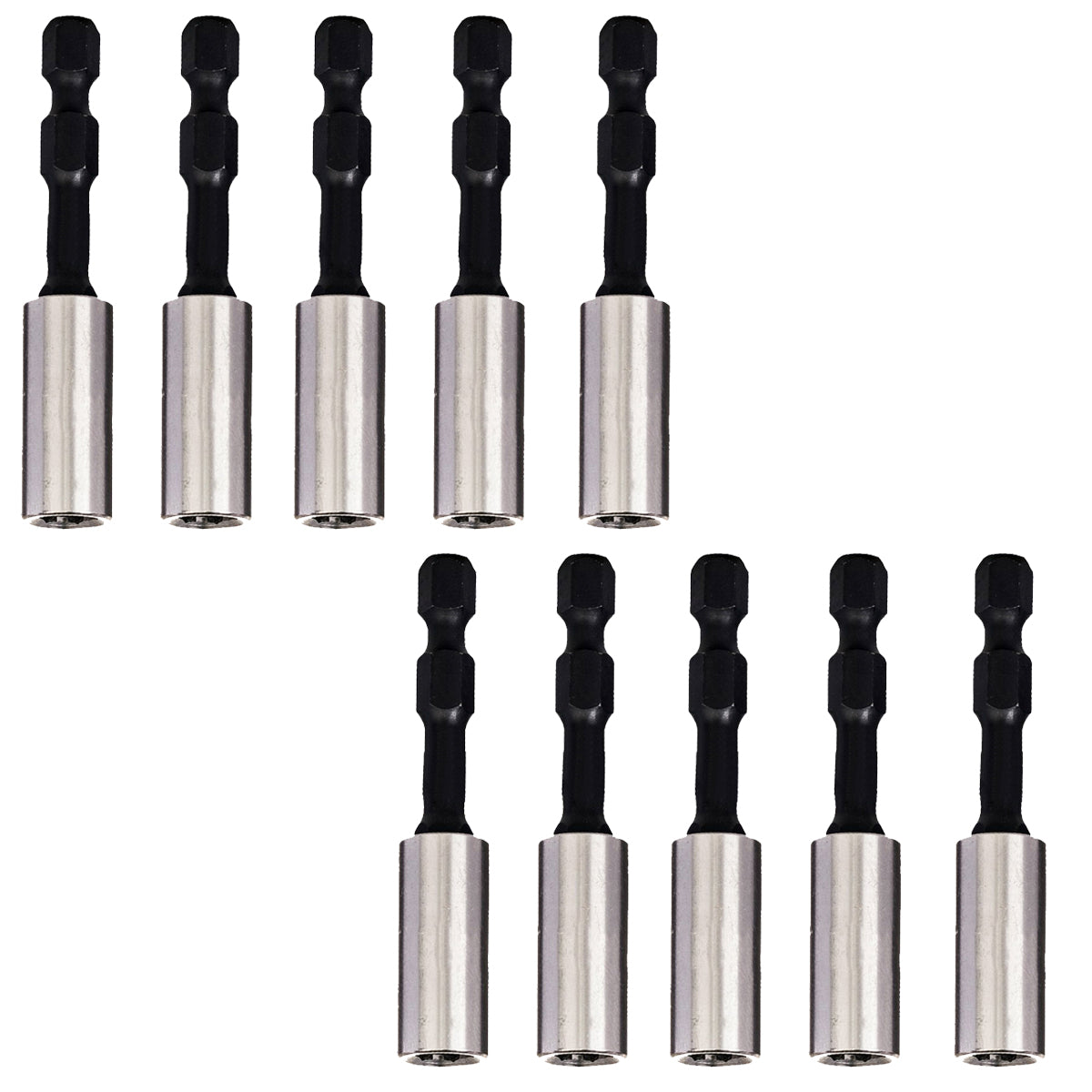 Excel 60mm Impact Rated Magnetic Bit Holder Pack of 10