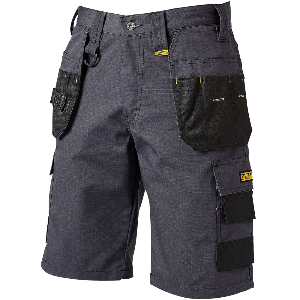 Dewalt Cheverley Lightweight Grey Polycotton Shorts Waist 32