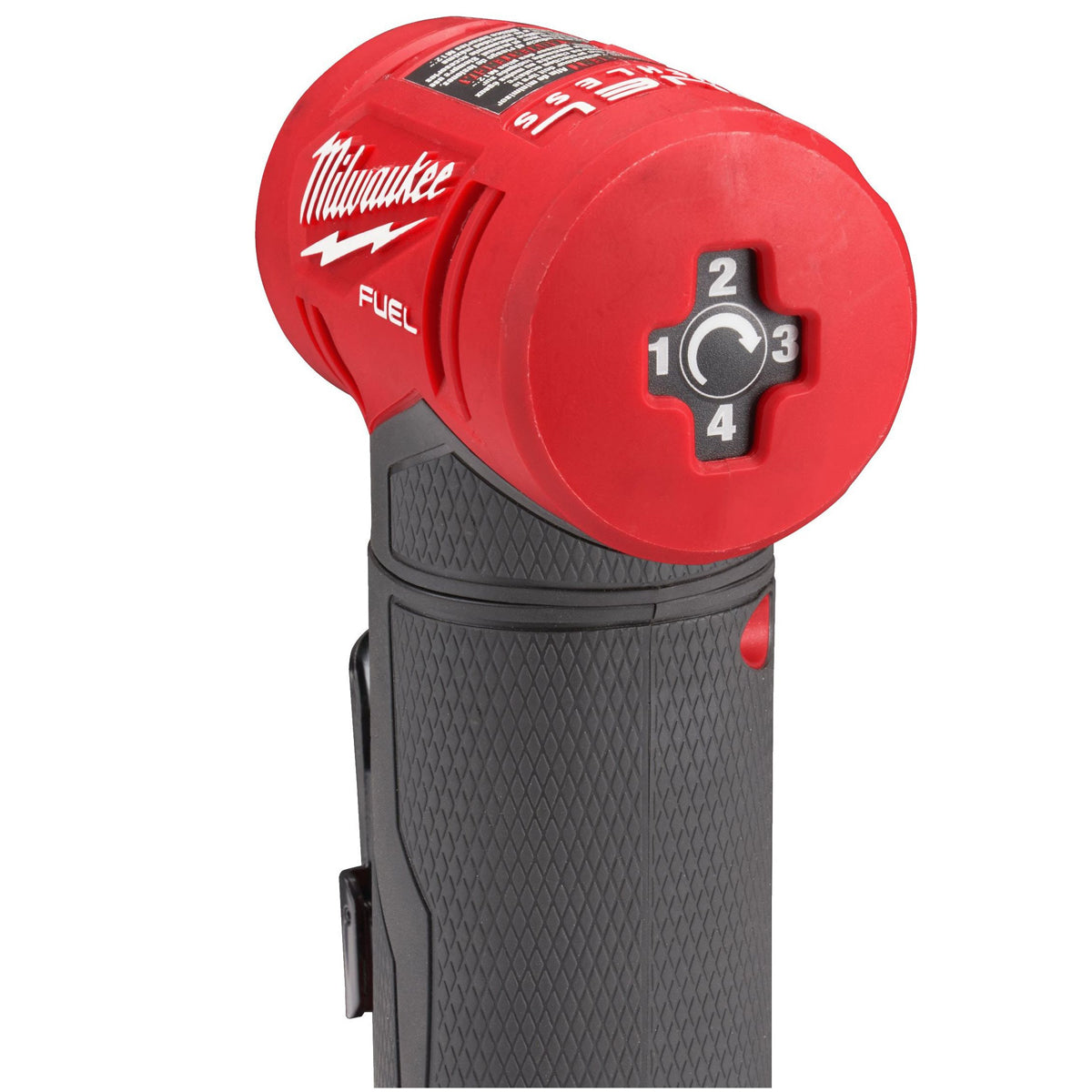 Milwaukee M12FDGA-0 12V Fuel Brushless Angled Die Grinder with 2 x 2.0Ah Batteries
