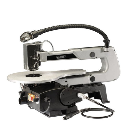 Draper FS405V Variable Speed Scroll Saw with Flexible Drive Shaft and Worklight 405mm 230V/90W 22791