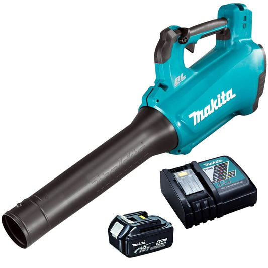 Makita DUB184RT 18V Brushless Leaf Blower with 1 x 5.0Ah Battery & Charger