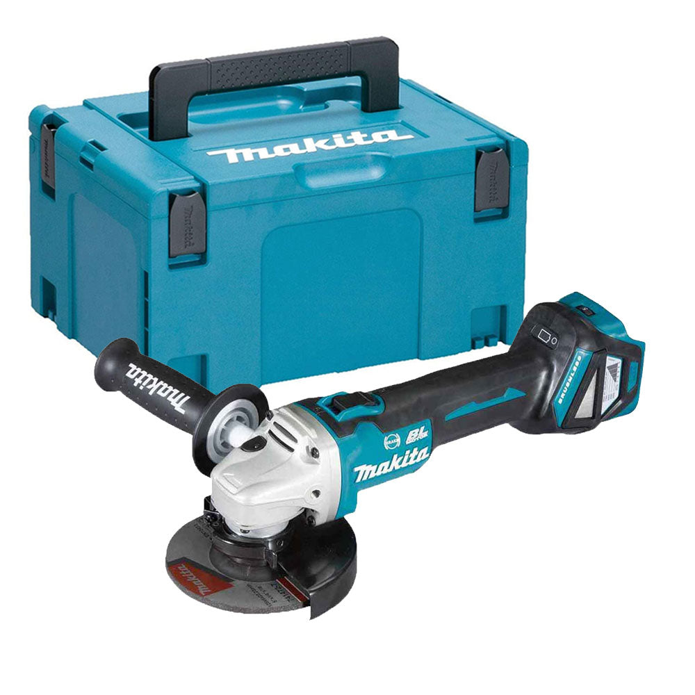 Makita DGA513Z 18V LXT Brushless 125mm Angle Grinder Body with Makpac Type 3 Case