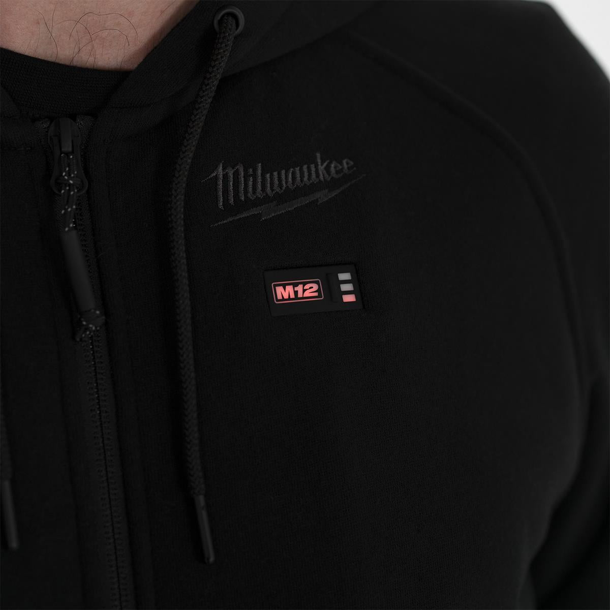 Milwaukee M12HHBL4-0 12V Black Heated Hoodie - Small 4932480061