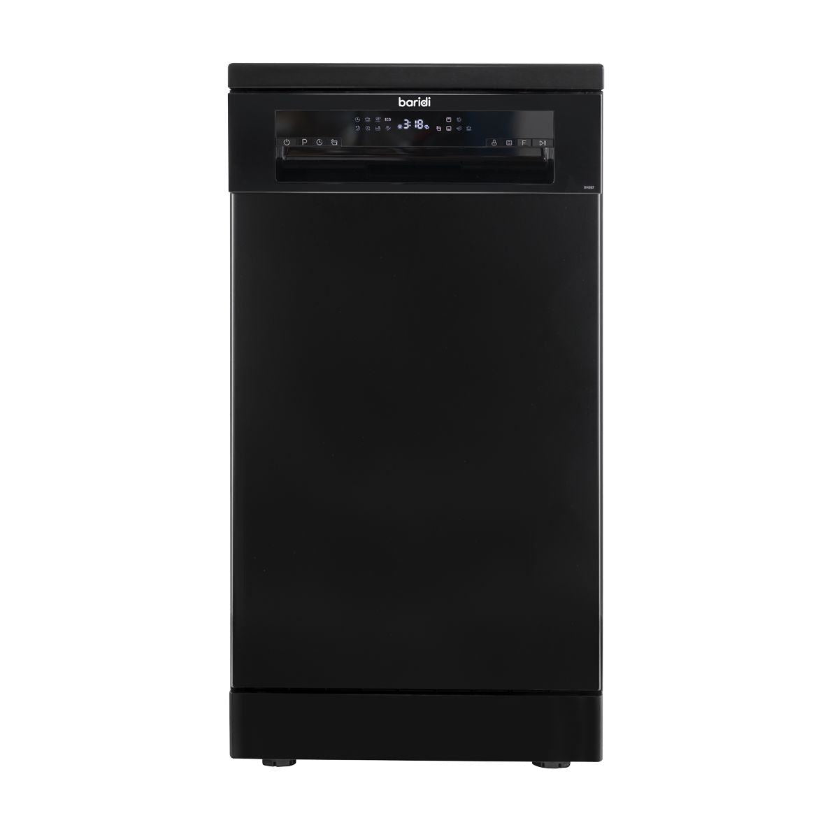Sealey DH267 Baridi Slimline Freestanding Dishwasher 45cm Wide 10 Place Settings Black