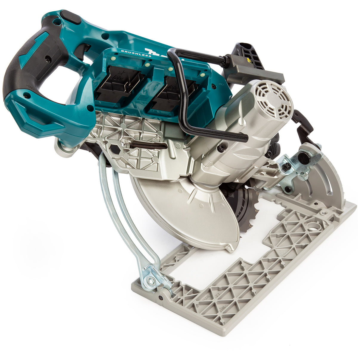 Makita DRS780Z 36V Brushless 185mm Circular Saw With 2 x 5.0Ah Batteries, Charger & Tool Bag