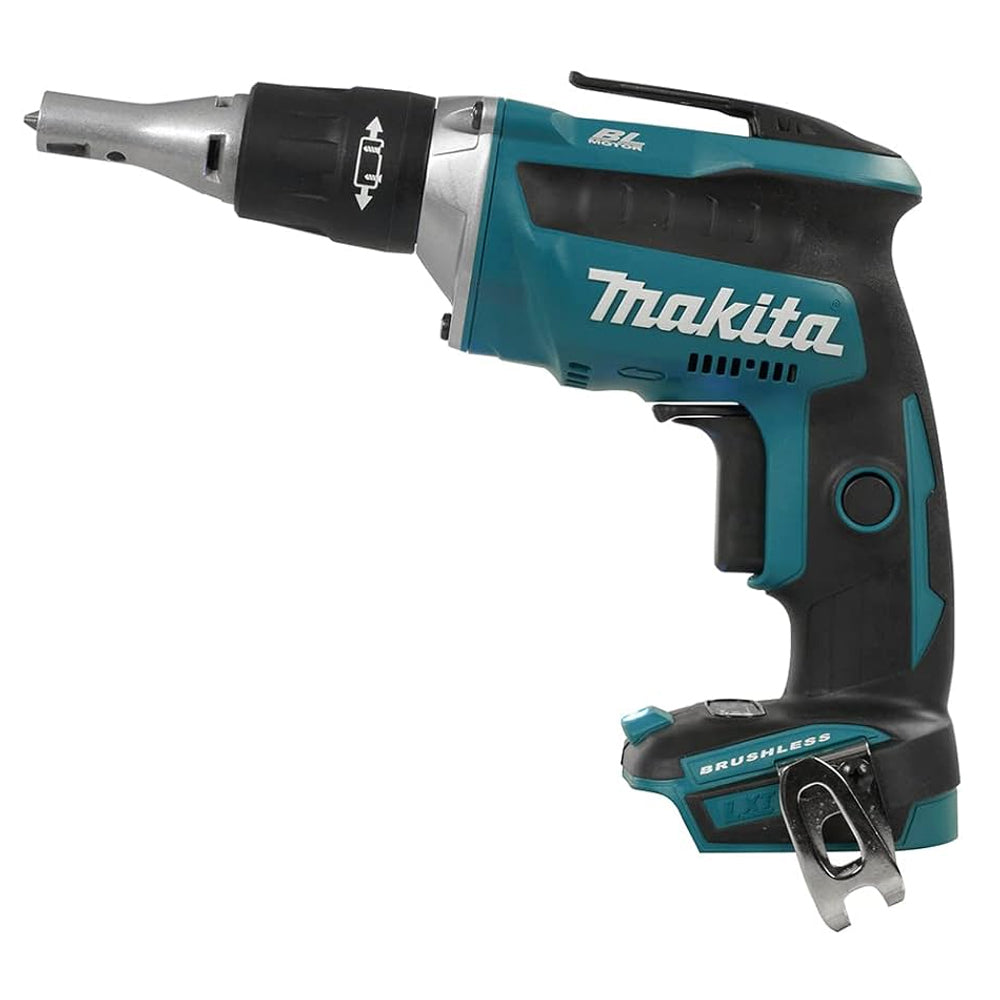 Makita DFS452Z 18V Brushless Drywall Screwdriver With Collated Autofeed Attachment