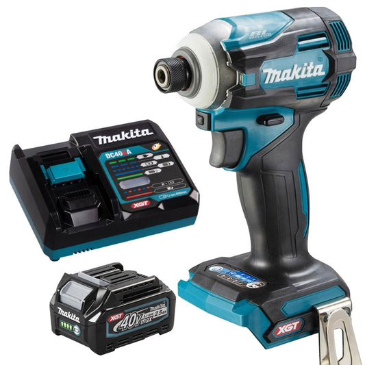 Makita TD001GZ 40V Brushless Impact Driver with 1 x 2.5Ah Battery & Charger