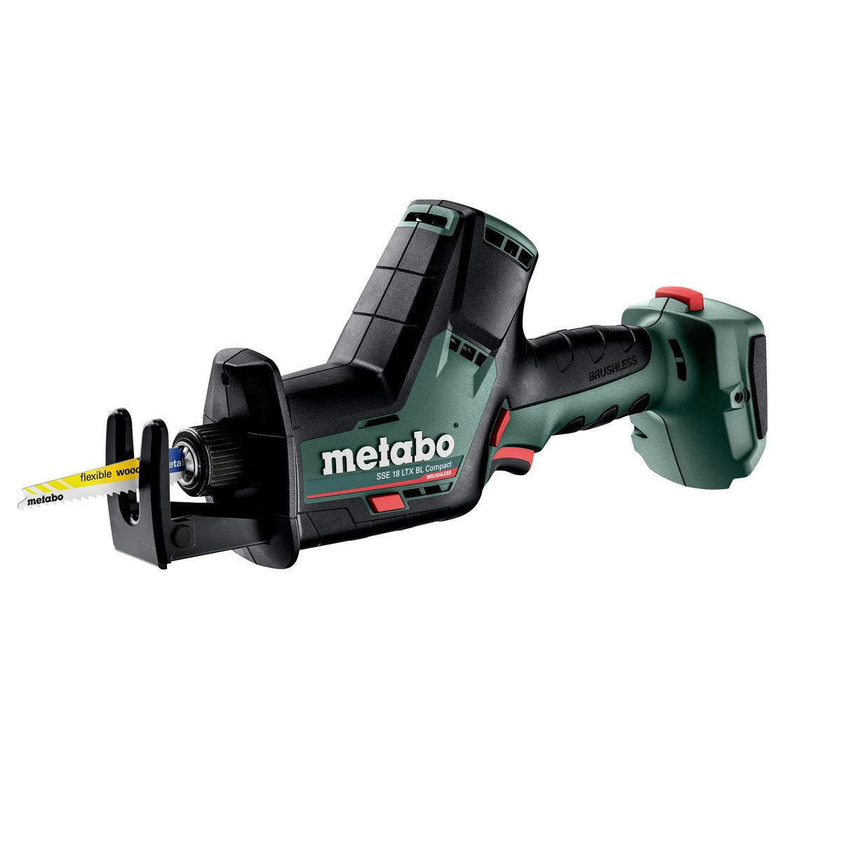 Metabo SSE 18 LTX BL Compact 18V Brushless Sabre Saw with 1 x 2.0Ah Battery Charger & Metabox
