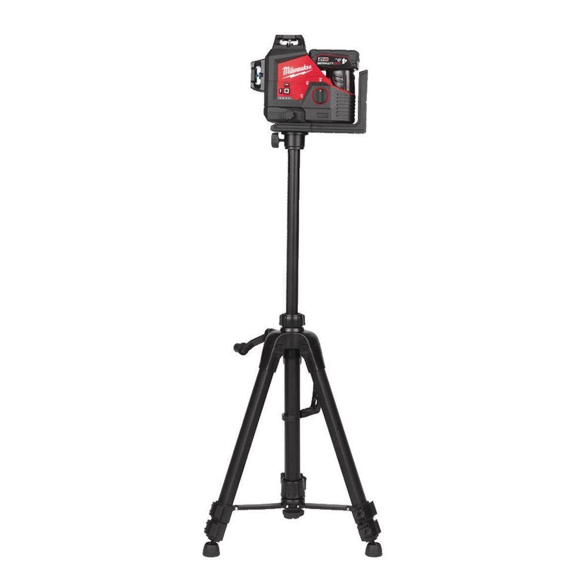 Milwaukee M123PL-0C 12V 360Â° 3-Plane Green Laser with 1.2m Compact Laser Tripod & Case