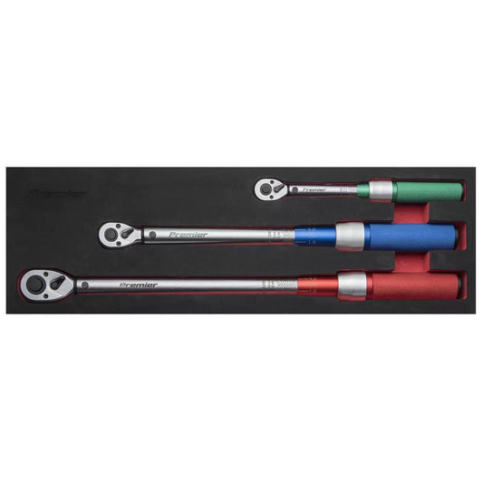 Sealey STW900SET Torque Wrench Micrometer Style 3pc Set