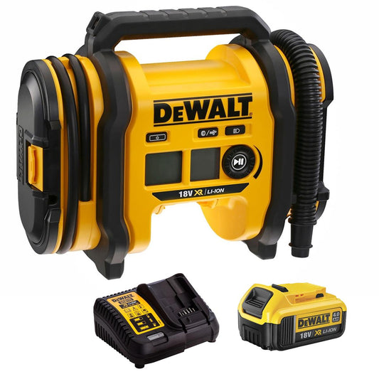 Dewalt DCC018N-XJ 18V XR Tyre Inflator with 1 x 4.0Ah Battery & Charger