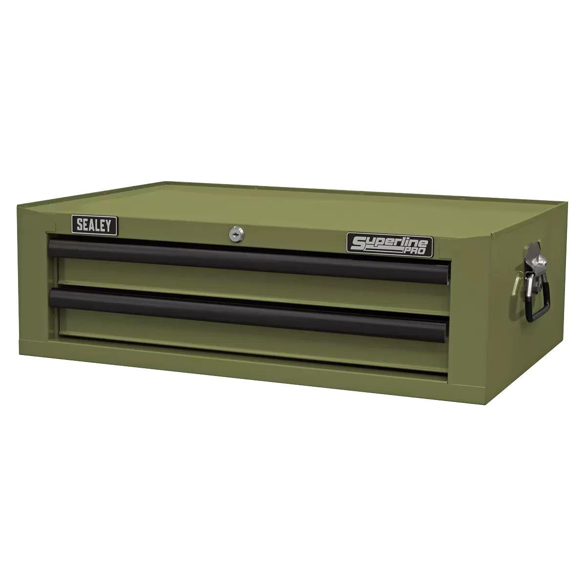 Sealey AP26029TK Superline PRO Mid-Box Tool Chest 2 Drawer Khaki
