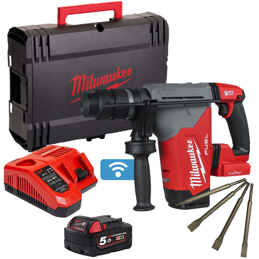 Milwaukee 18V M18 ONEFHPX-0X Fuel Brushless SDS Plus Hammer Drill with Accessories Set