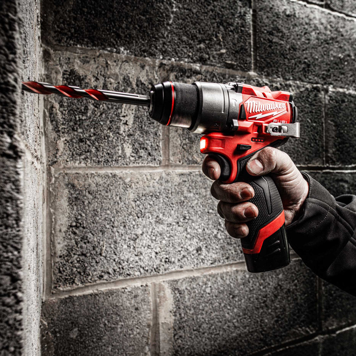 Milwaukee 12V Twin Pack Brushless Impact Driver + Combi Drill with 2 x 2.0Ah Battery & Charger