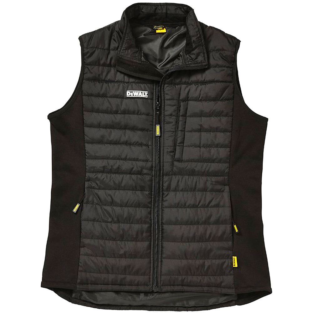 Dewalt Force Lightweight Rip-Stop Padded Gilet Black - Size XXL
