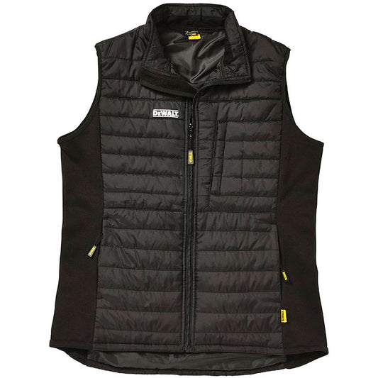Dewalt Force Lightweight Rip-Stop Padded Gilet Black - Size XXL