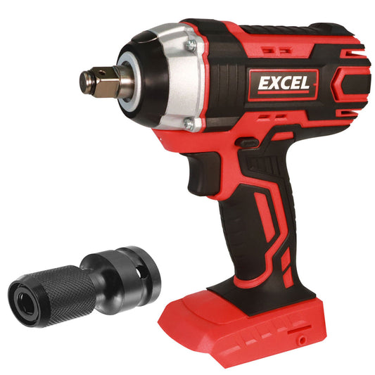 Excel 18V Cordless 1/2" Impact Wrench with Impact Socket
