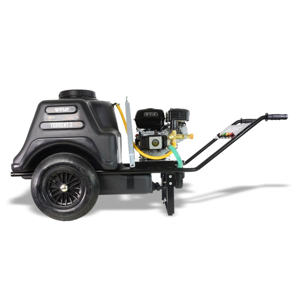 V-TUF TORRENT 2H Petrol Pressure Washer 150L Bowser Honda GX200 160Bar 13L/MIN