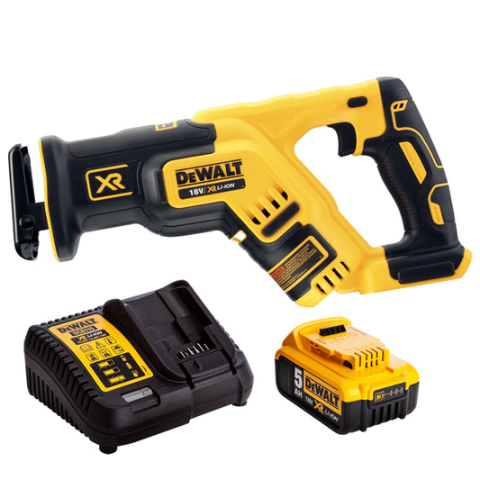 DeWalt DCS367N 18V Brushless Compact Reciprocating Saw with 1 x 5.0Ah Battery & Charger