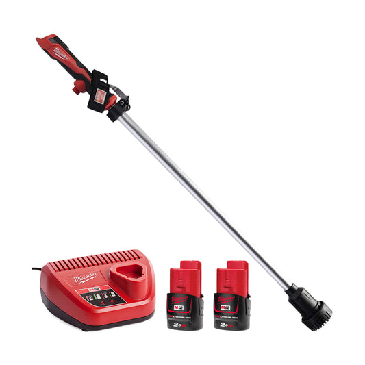 Milwaukee M12BSWP-0 12V Hydropass Stick Water Pump with 2 x 2.0Ah Battery & Charger