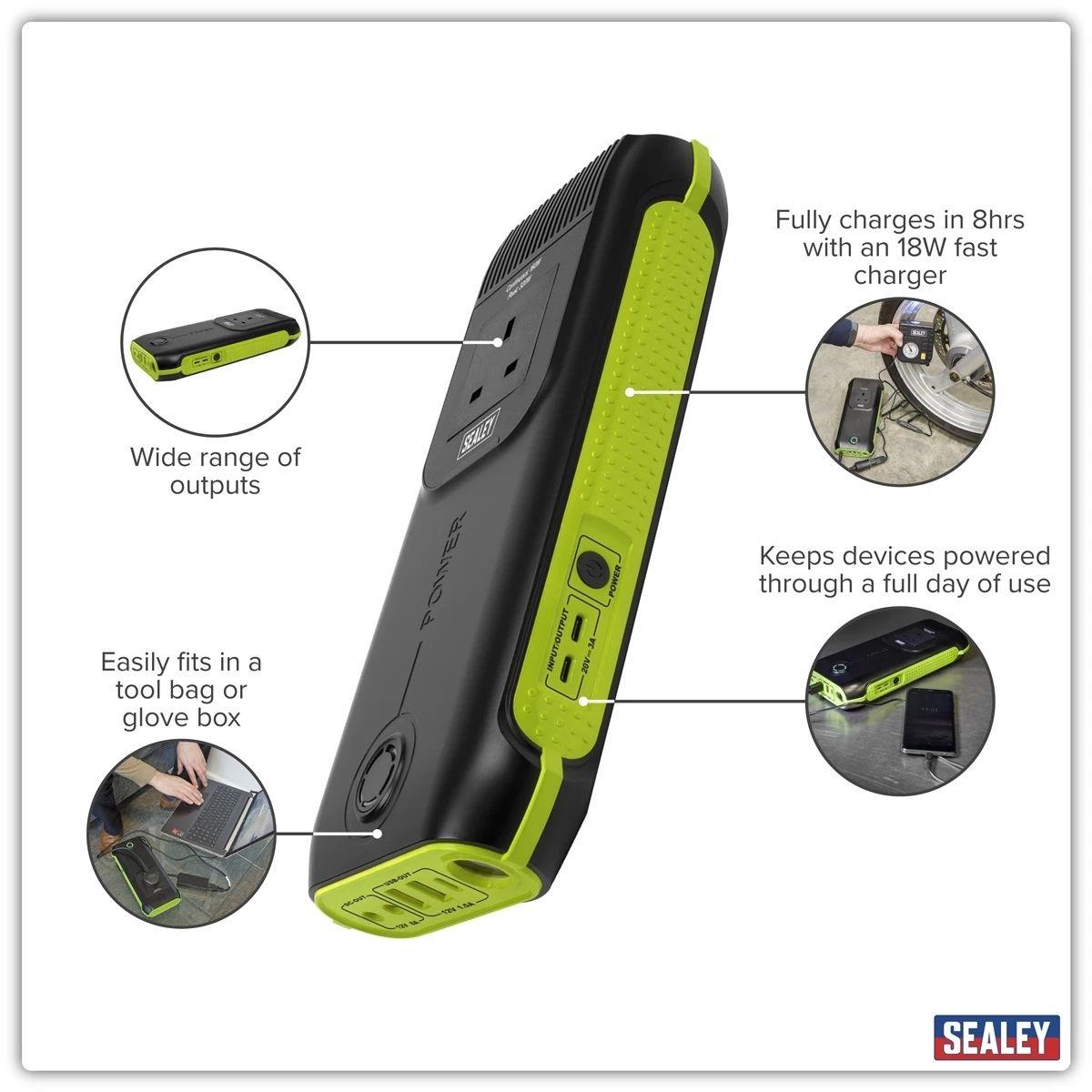 Sealey SPB160W Lithium AC Power Pack 160W