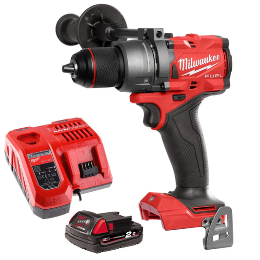 Milwaukee M18FPD3-0 18V Fuel Brushless Combi Drill with 1 x 2.0Ah Battery & Charger