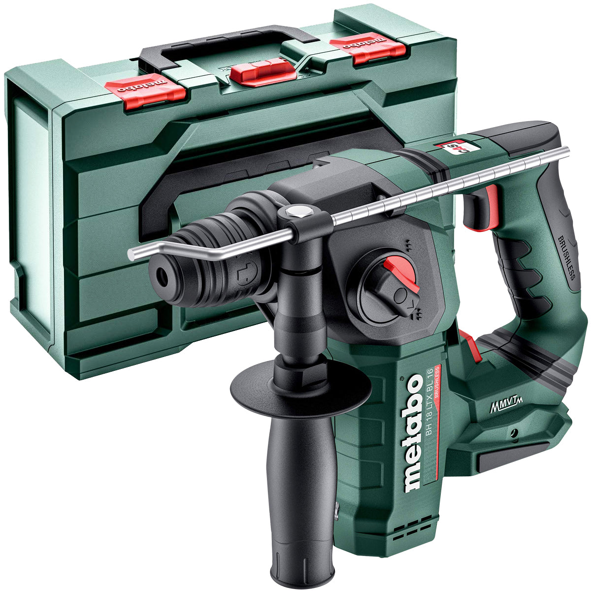 Metabo 18V 4 Piece Brushless Combo Kit with 2 x 5.2Ah Batteries & Charger T4TKIT-17621