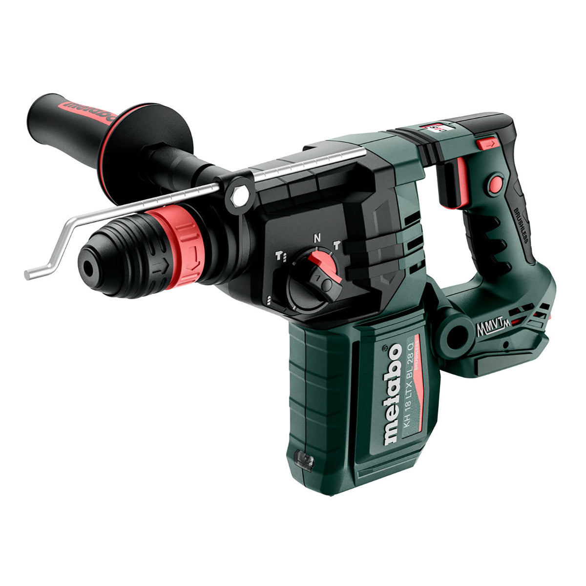 Metabo KH 18 LTX BL 28 Q 18V Brushless SDS+ Combination Hammer Drill with 1 x 5.2Ah Battery Charger & Metabox