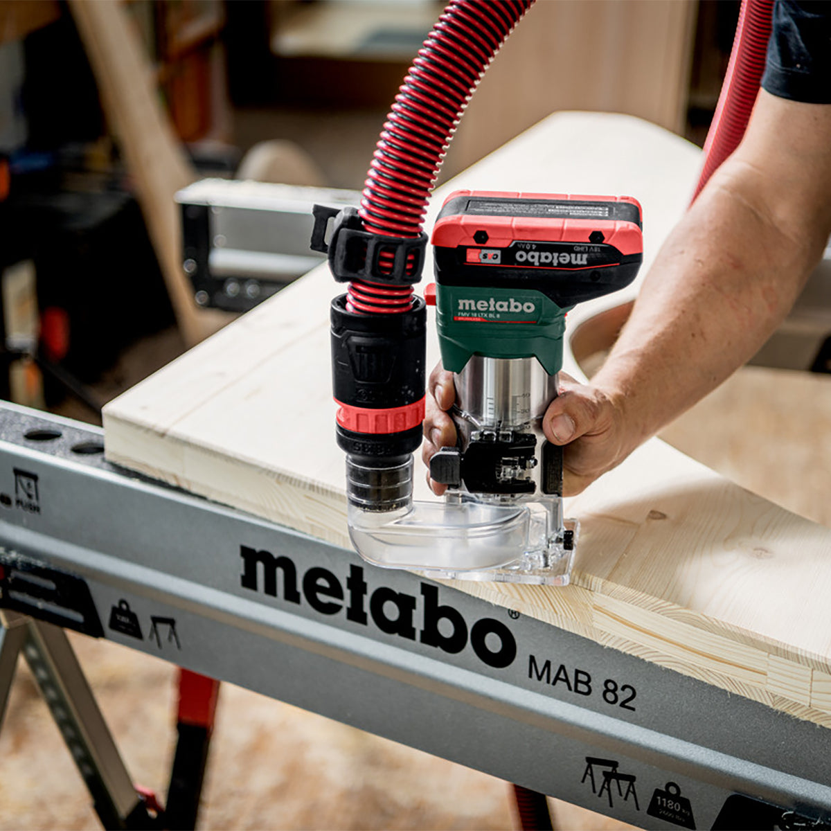 Metabo FMV 18 LTX BL 8 18V Brushless Trim Router Body Only in Metabox 601742830