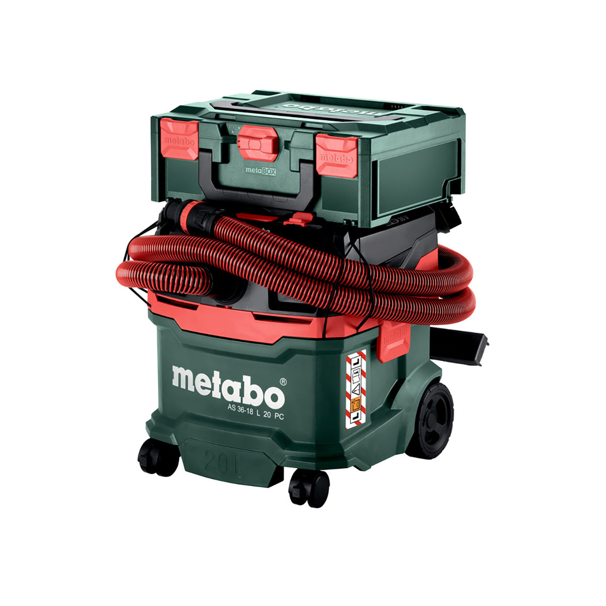 Metabo AS 36-18 L 20 PC 18V L-Class Vacuum Cleaner with 1 x 5.2Ah Battery & Charger