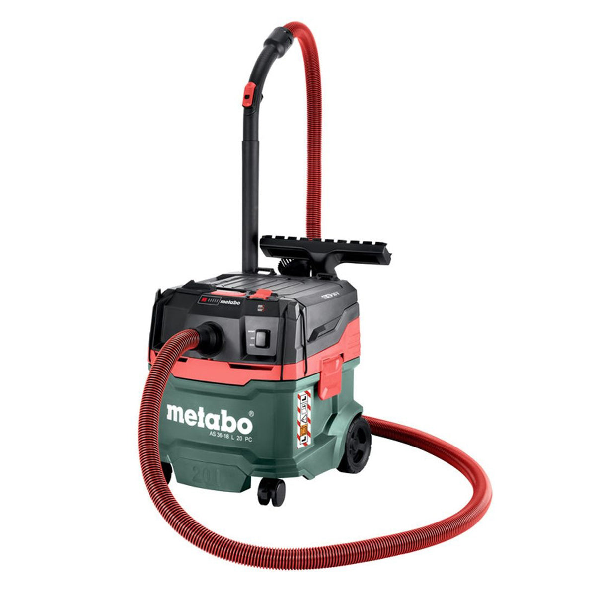 Metabo AS 36-18 L 20 PC 18V L-Class Vacuum Cleaner with 1 x 5.2Ah Battery & Charger