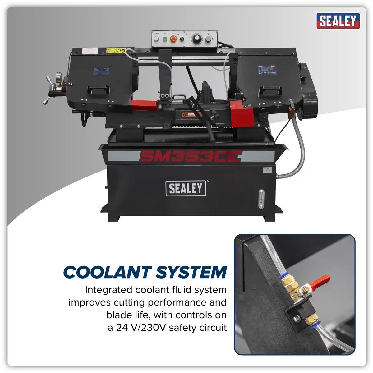 Sealey SM353CE Bandsaw 400mm Horizontal Hydraulic Arm 230V/1500W