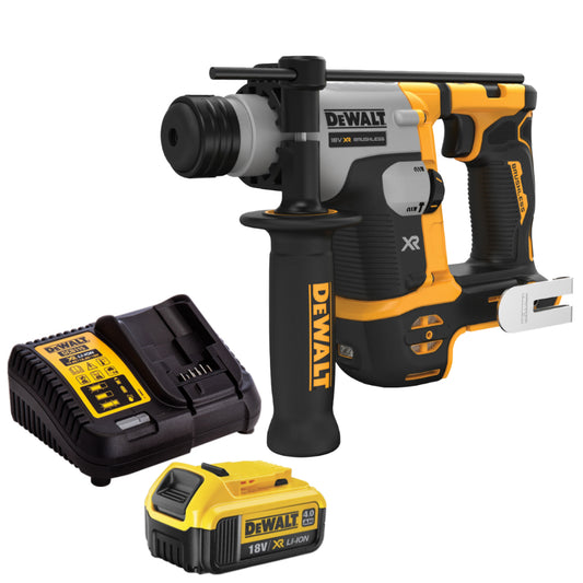 Dewalt DCH172N 18V XR Brushless SDS Plus Rotary Hammer with 1 x 4.0Ah Battery & Charger