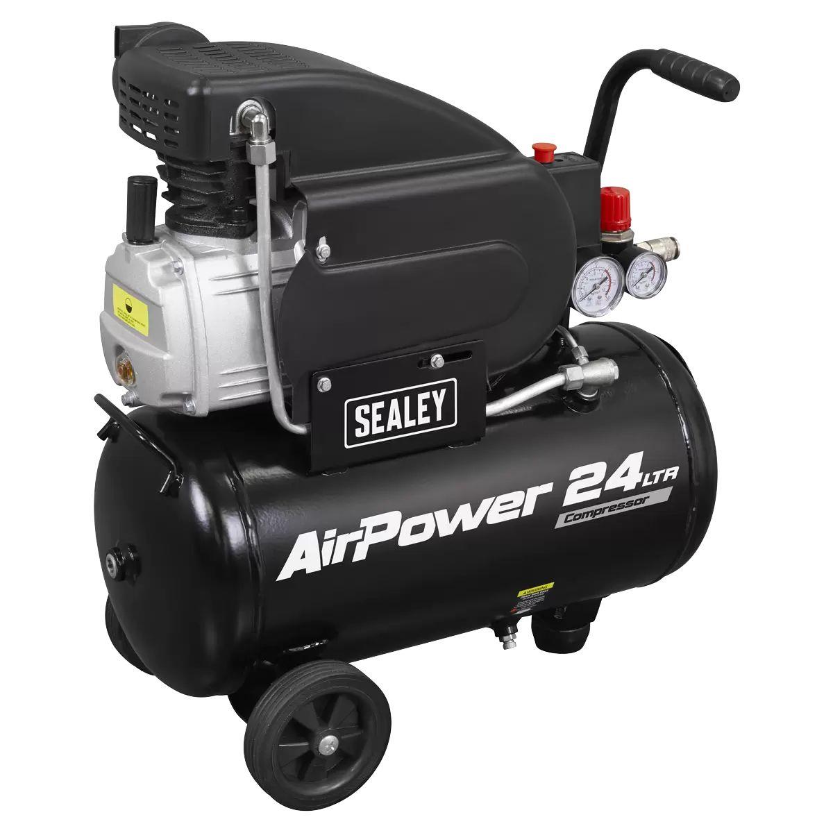 Sealey SAC2420APK 24L Direct Drive Air Compressor 230V/13A With 4pc Air Accessory Kit