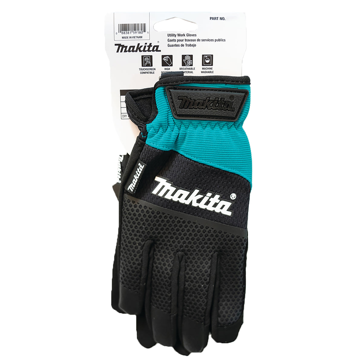 Makita P-84654 Open Cuff Working Gloves Size Medium