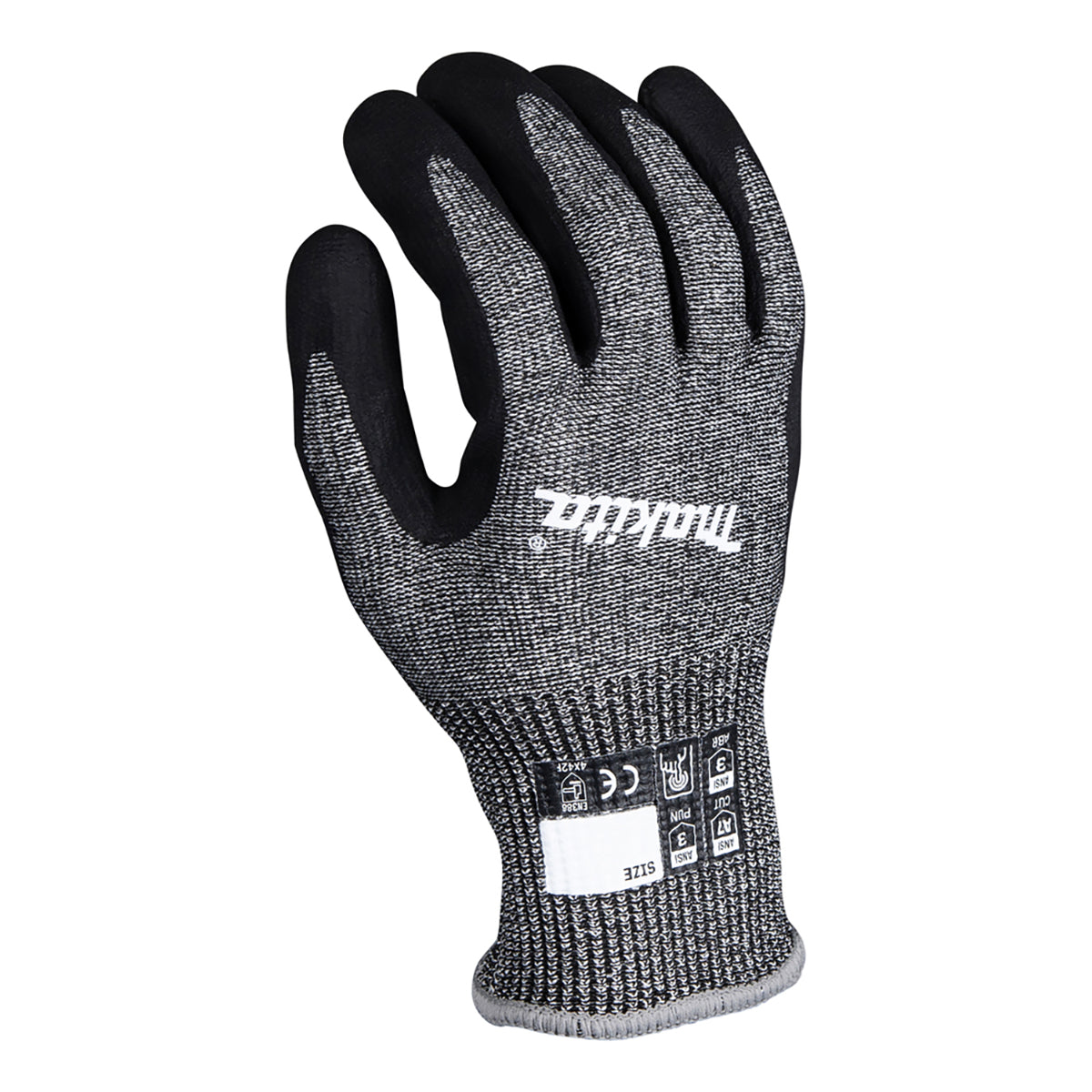 Makita P-84735 Advanced FitKnit™ Cut Level 7 Nitrile Coated Dipped Gloves Size X-Large