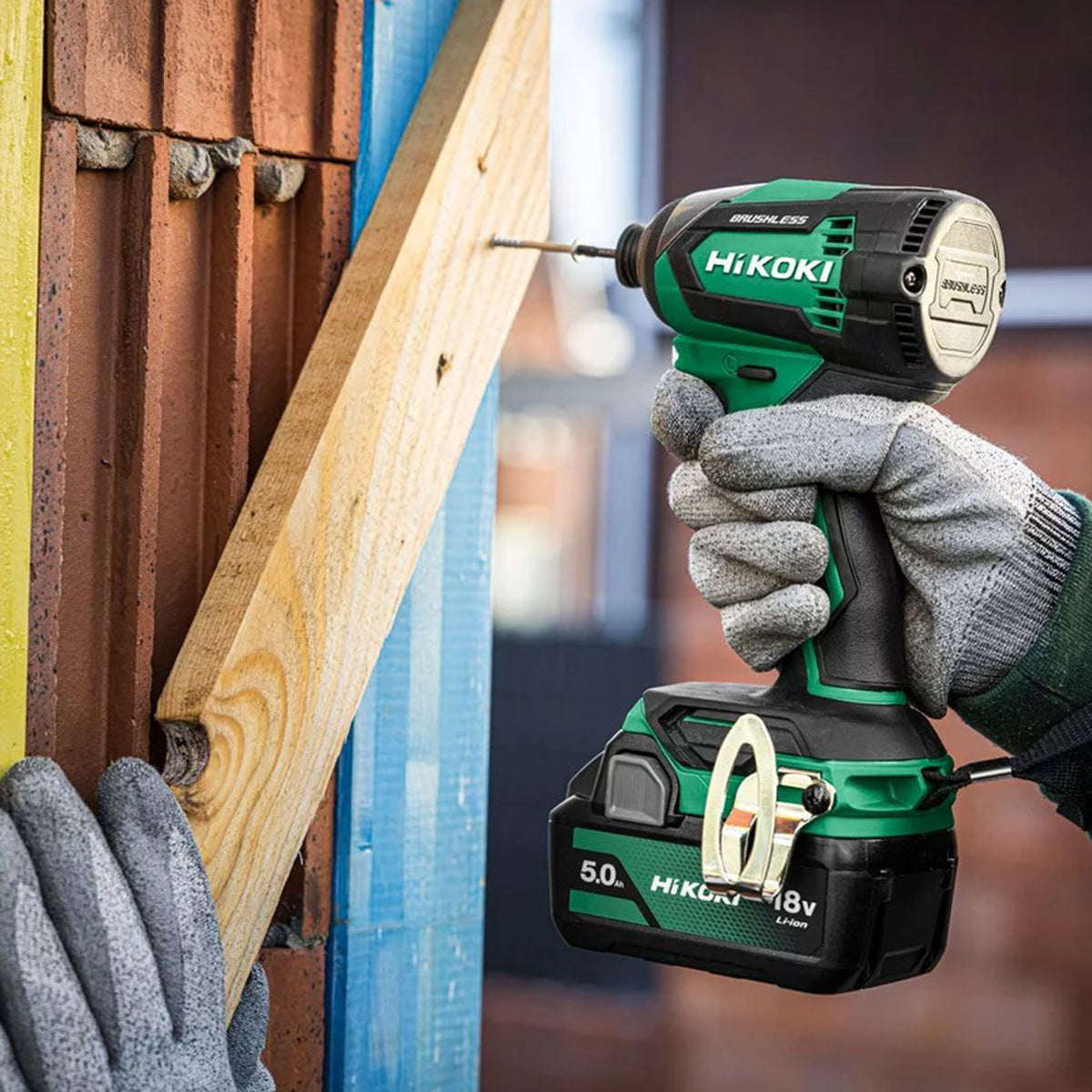 Hikoki KC18DEJAZ 18V Brushless Combi Drill & Impact Driver Twin Kit with 2 x 5.0Ah Batteries, Charger & Case