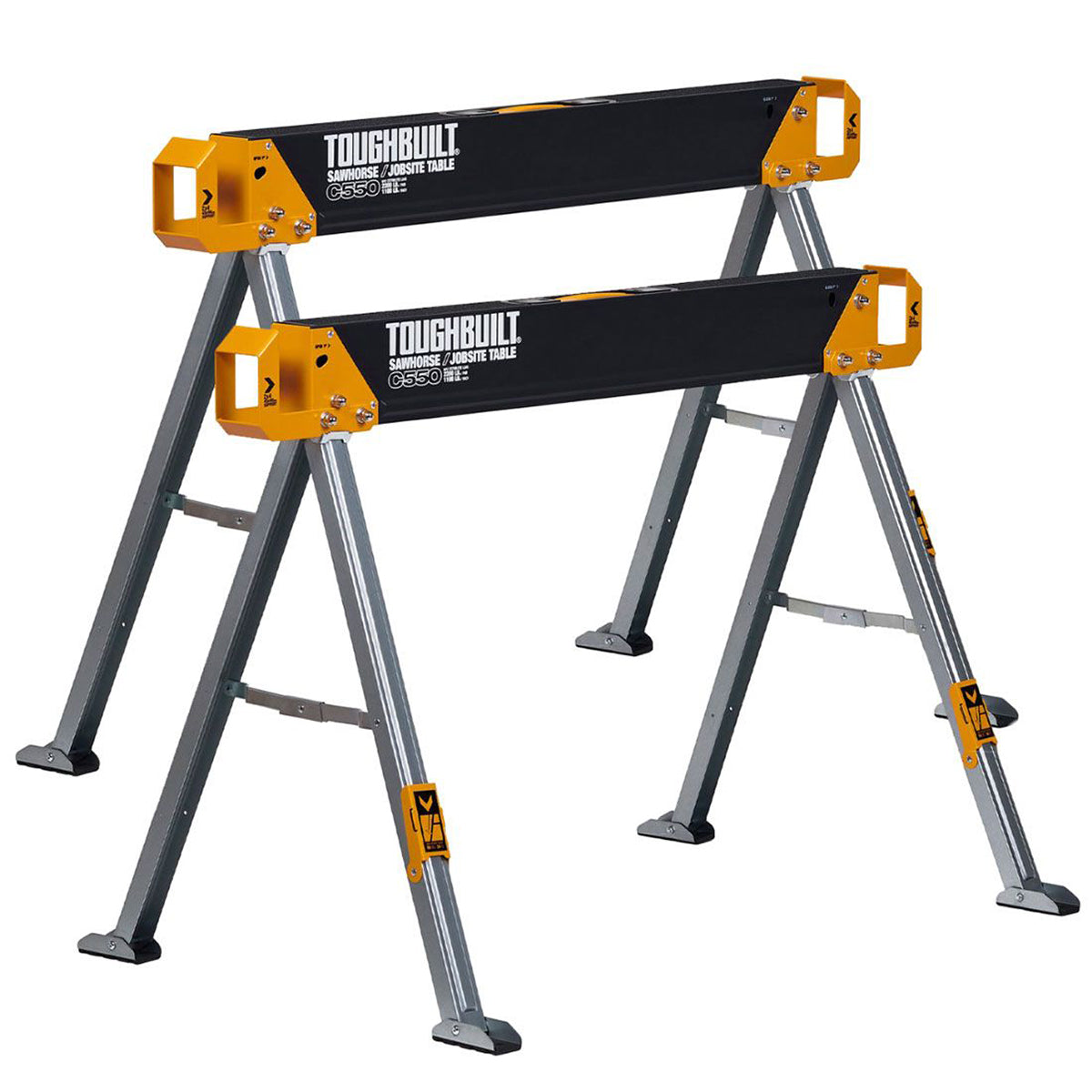 Toughbuilt Saw Horse/Jobsite Trestle Table Twin Pack TB-C550-2-XEA