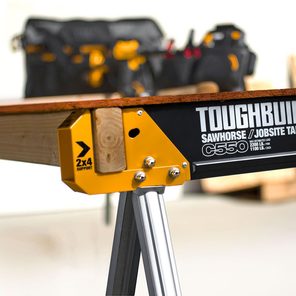 Toughbuilt Saw Horse/Jobsite Trestle Table Twin Pack TB-C550-2-XEA