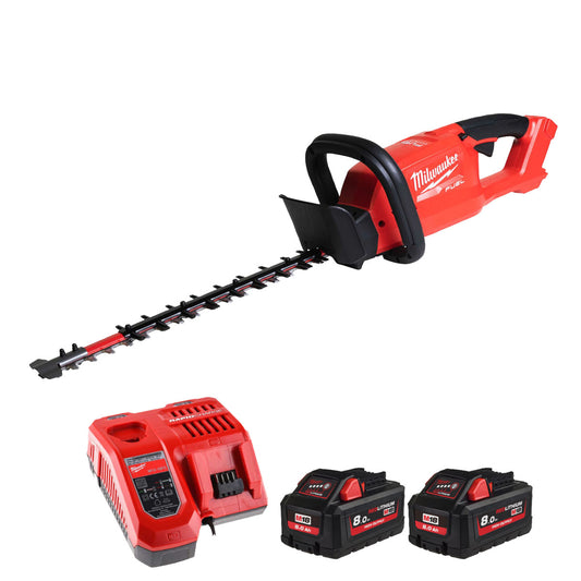 Milwaukee M18FHET60-802 M18 FUEL 18V Brushless 60cm Hedge Trimmer with 2 x 8.0Ah Batteries & Charger 4933493292