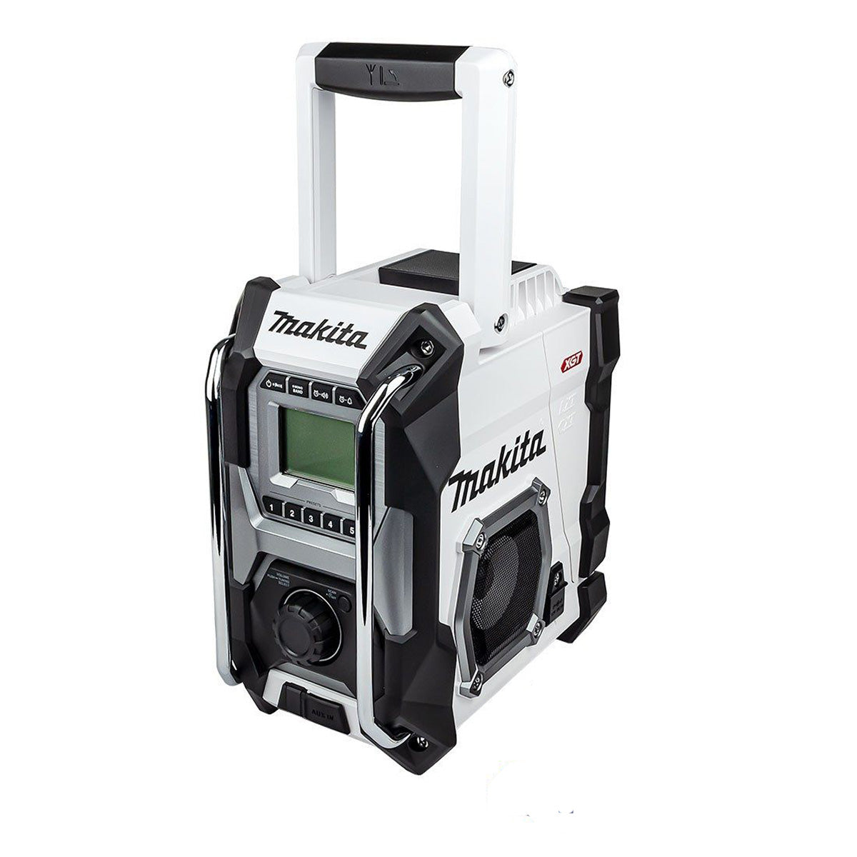 Makita MR001GZ01 12V / 40V / CXT / LXT / XGT Job Site Radio White with 1 x  5.0Ah Battery & Charger