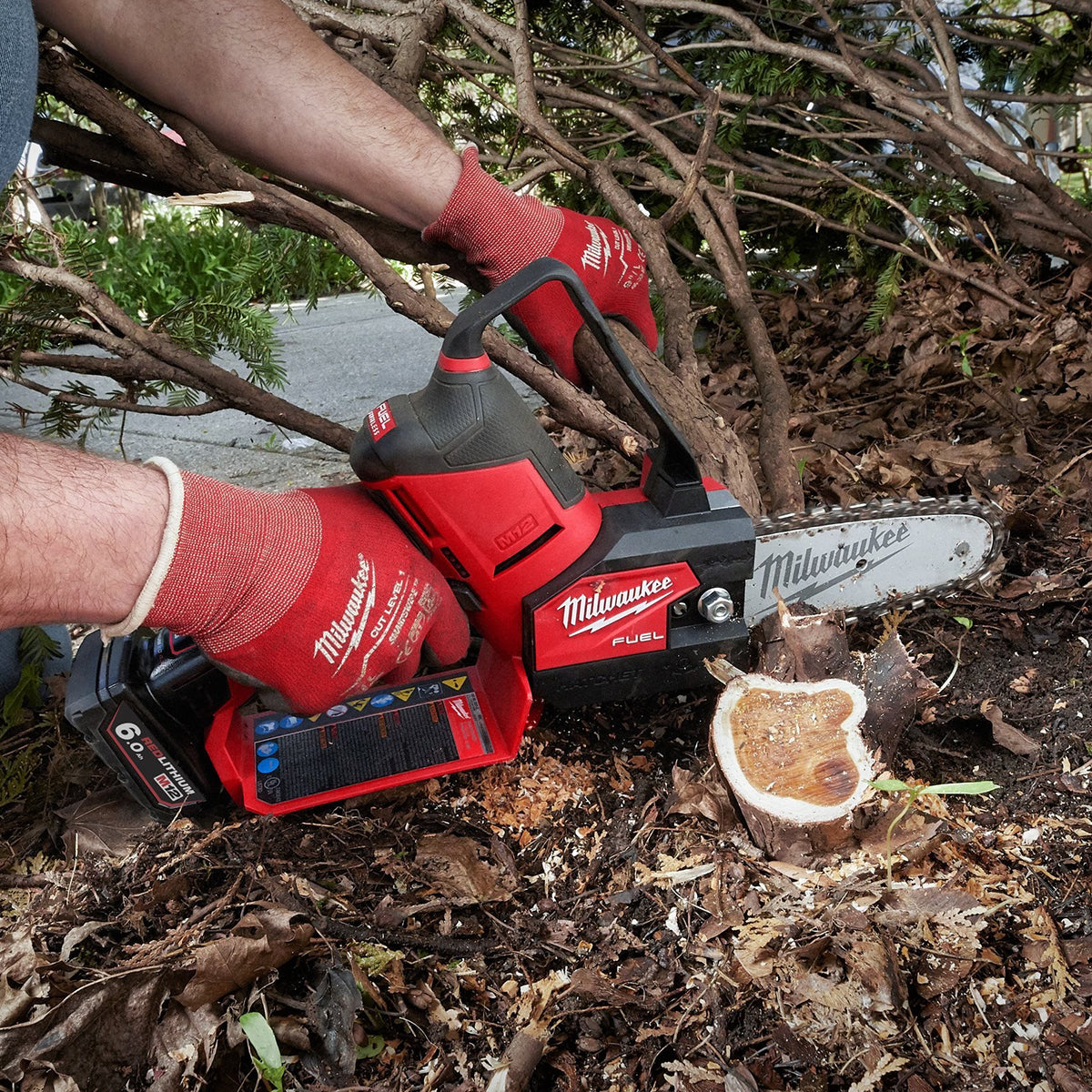 Milwaukee M12FHS-602X M12 Fuel 12V Brushless Hatchet Pruning Saw with 2 x 6.0Ah Batteries & Charger in Case 4933472213