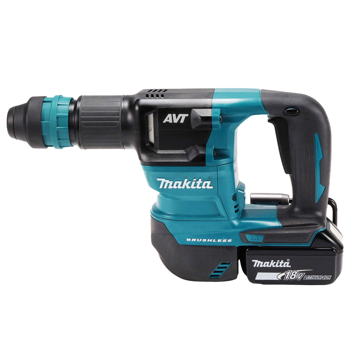 Makita DHK180RTJ 18V LXT Brushless SDS-PLUS Power Scraper With 2 x 5.0Ah Batteries, Charger In Case