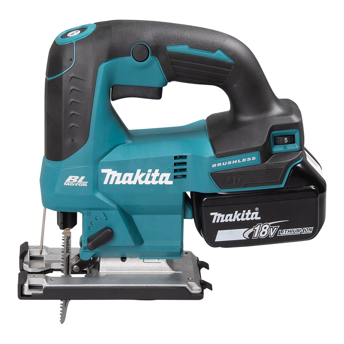 Makita DJV184RTJ 18V LXT Brushless Jigsaw With 2 x 5.0Ah Batteries, Charger In Case